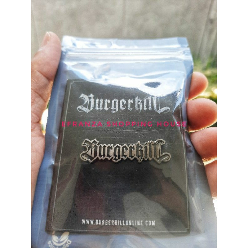 BURGERKILL "Logotype" enamel pin ORI (Official Merchandise)