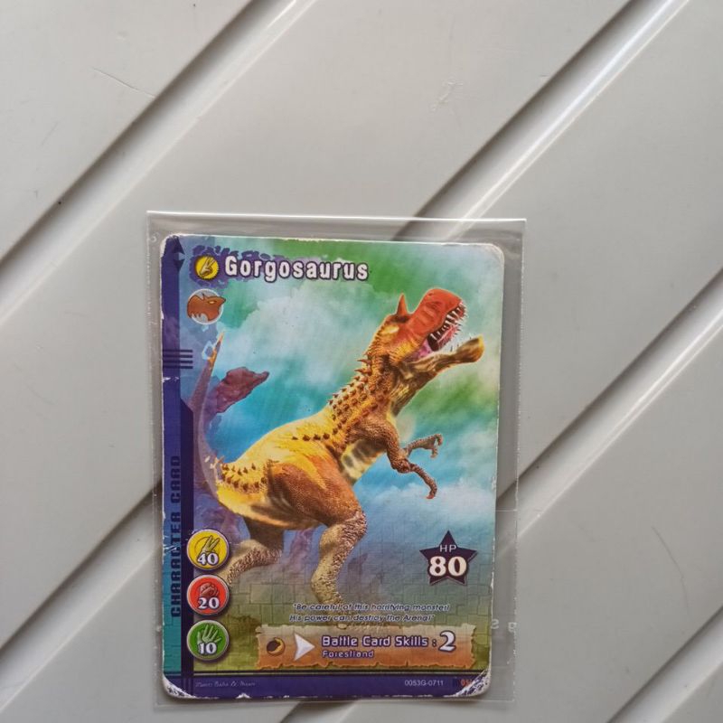PROMO KARTU DINO DUEL ORIGINAL 100% MESIN GORGOSAURUS | LAI GAMES | GORGOSAURUS