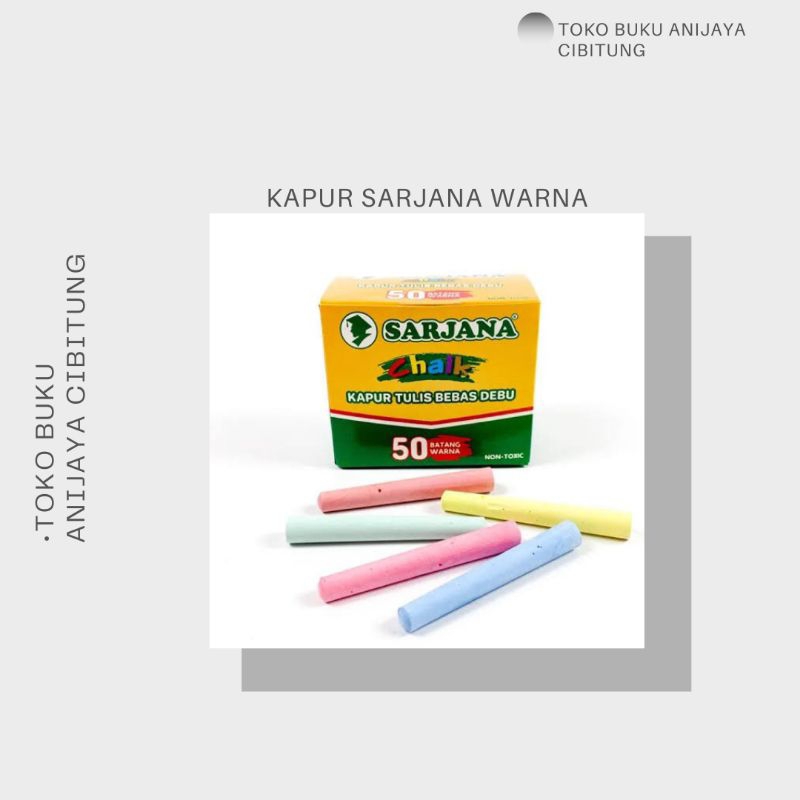 

SARJANA KAPUR TULIS WARNA / KAPUR TULIS BERKUALITAS