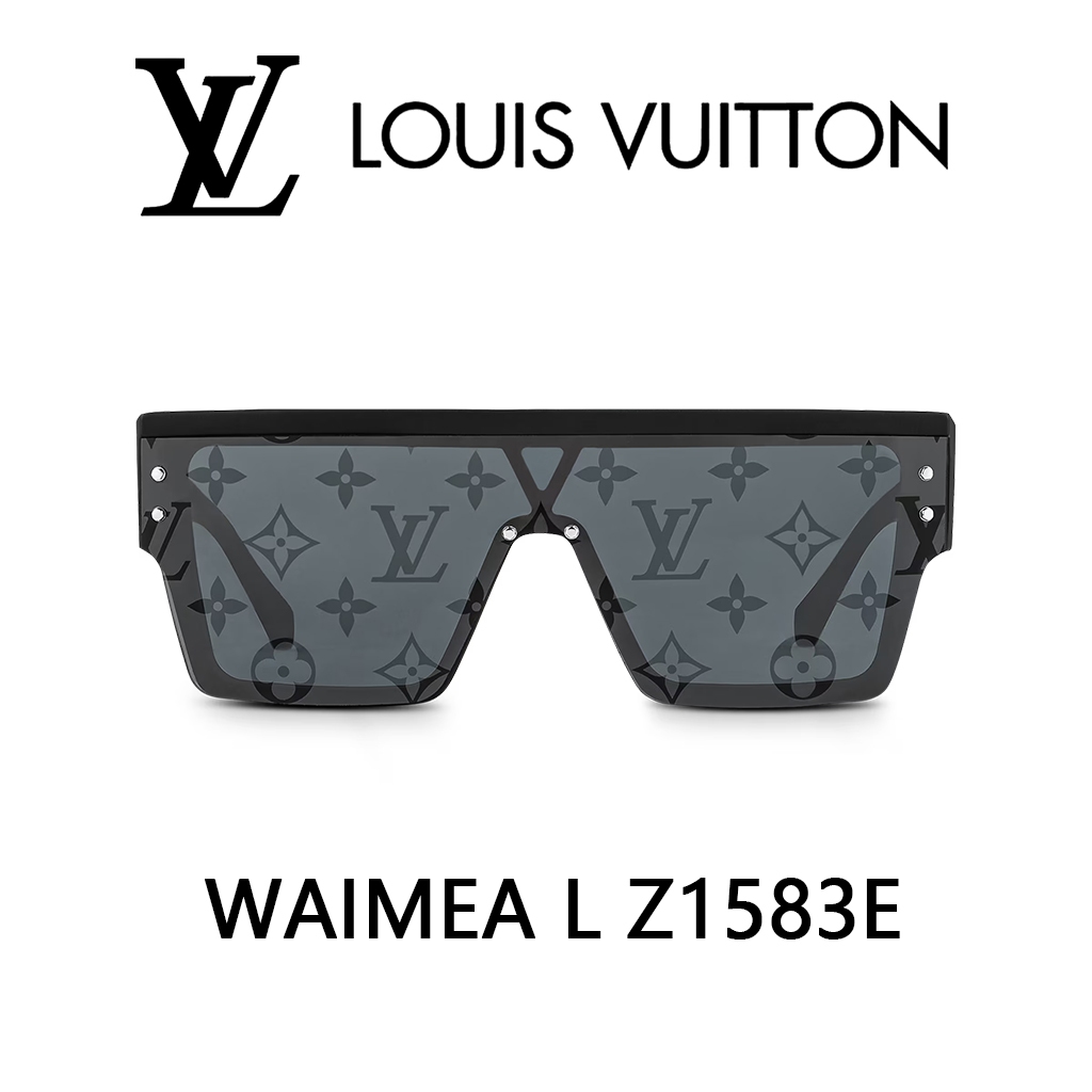 NEW 100% Original Kacamata hitam LV Waimea L Sunglasses Black pria wanita Ori LOUIS VUITTON Z1583E