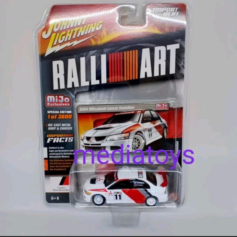 Diecast 1:64 johny lightning 2004 mitsubishi lancer evolution