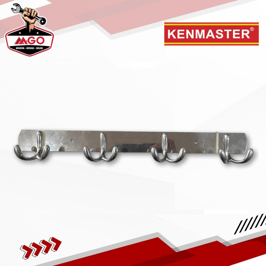 Gantungan Baju Besi Hanger Plat 4 Cantolan KENMASTER