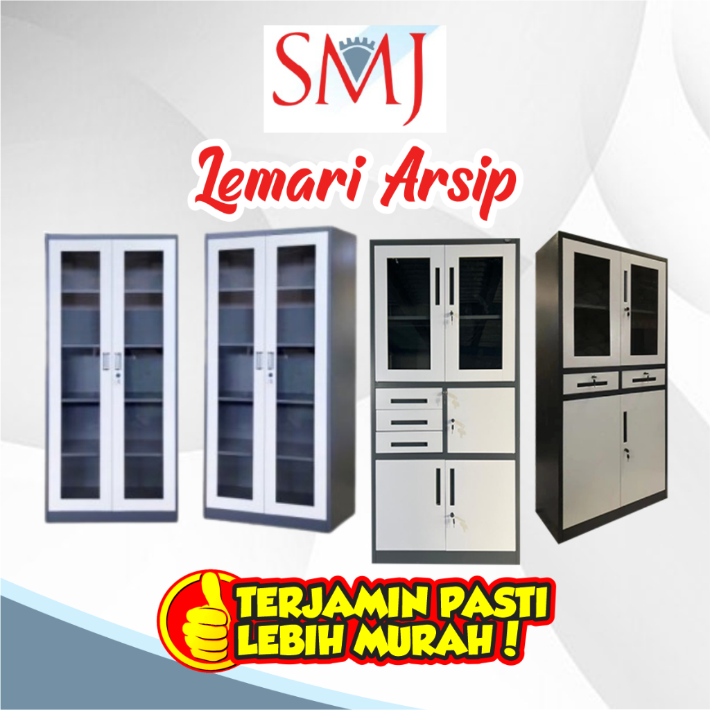 LEMARI ASRIP/ FILLING CABINET / LEMARI BESI BERKAS/ LEMARI RAK BESI KANTOR - SMJ FURNITURE