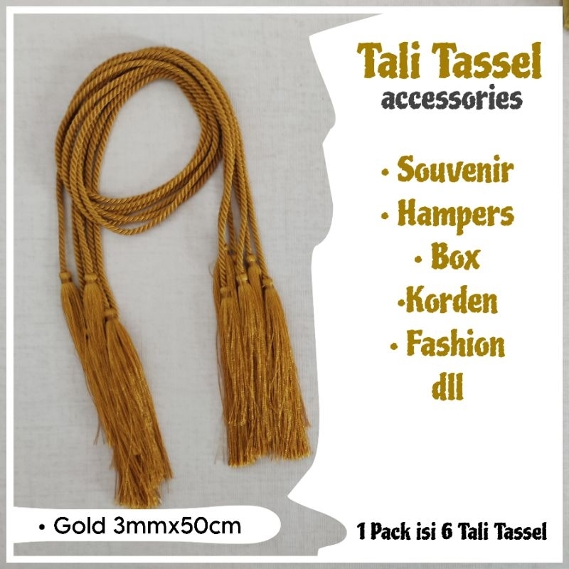 

Tali Tassel souvenir hampers sabuk - 3mm x 50cm