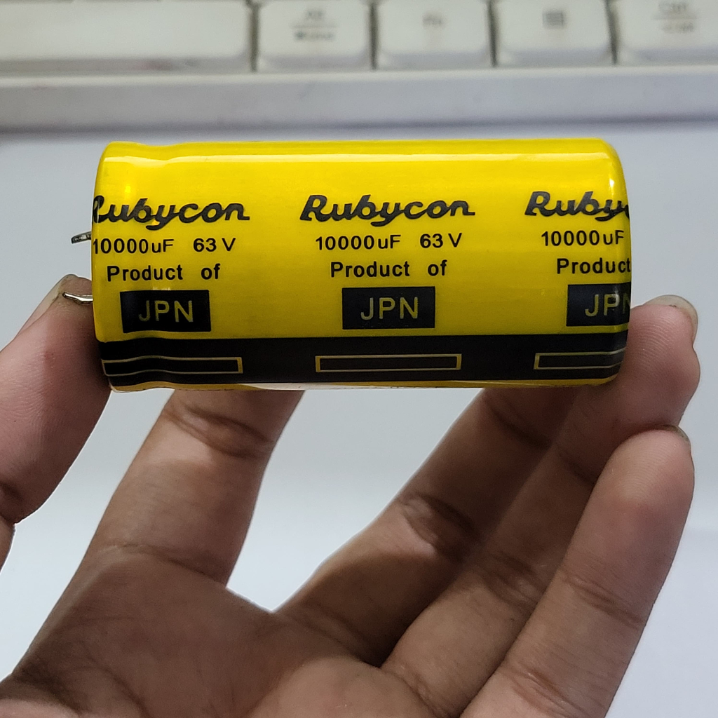 Elco 10000UF 63V Rubycon Yellow