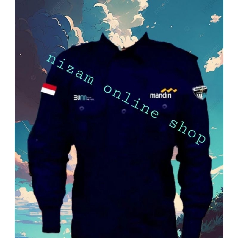 kemeja BUMN mandiri baju mandiri seragam BUMN mandiri kemeja Bank mandiri Baju bank mandiri seragam 