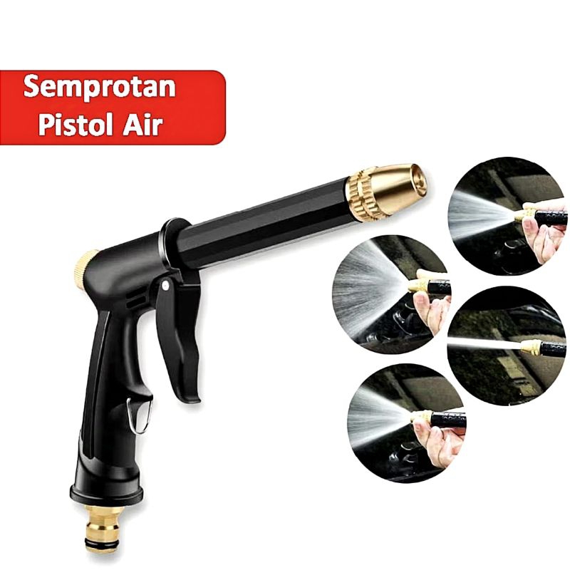 Semprotan Air Bentuk Pistol Tanpa Listrik / Alat Cuci Kendaraan Mobil Motor
