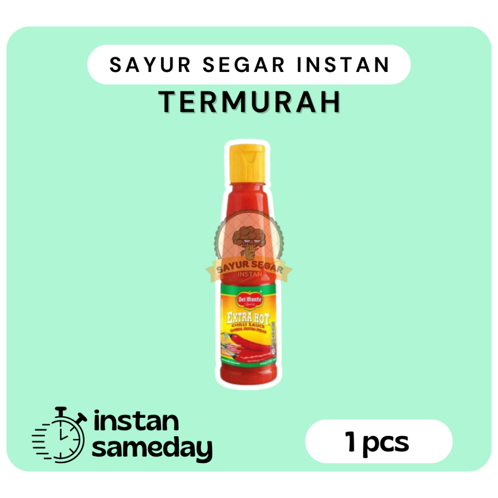 

Saus Extra Hot Del Monte/Saus Sambal Extra Pedas 135ml - Sayur Segar Instan