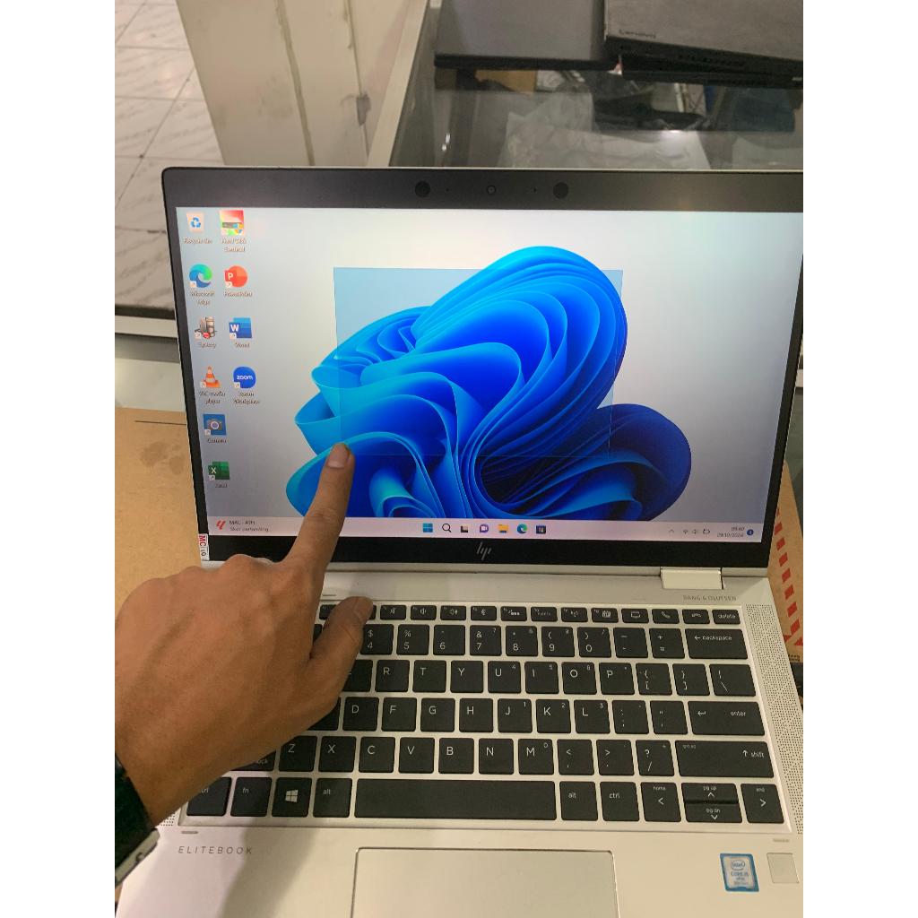 HP ELITEBOOK X360 1030 G4 core i5 ram 16GB/ssd 256GB touchscreen flip360 MURAH LIKENEW