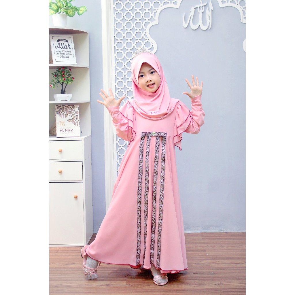 RAYYA Dress Gamis Anak Perempuan El Abidah Kids