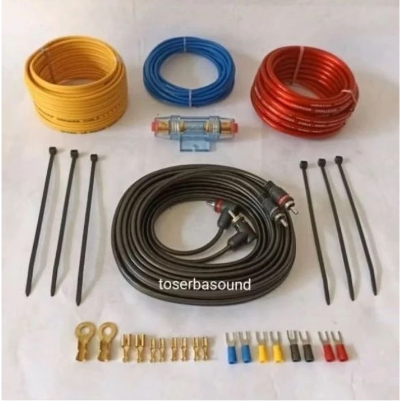 Paket Kabel Full Set Installation Audio Mobil Sound System