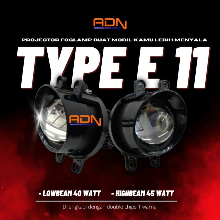 Foglamp Lampu Kabut LED Projector Toyota Innova Fortuner VRZ Sienta ADN