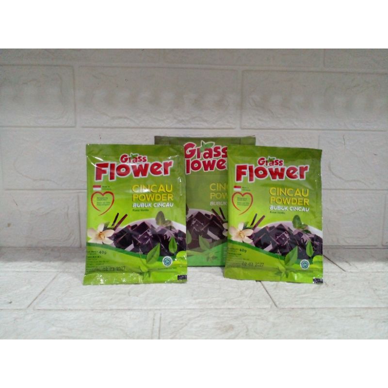 

Cincau Powder Glass Flower