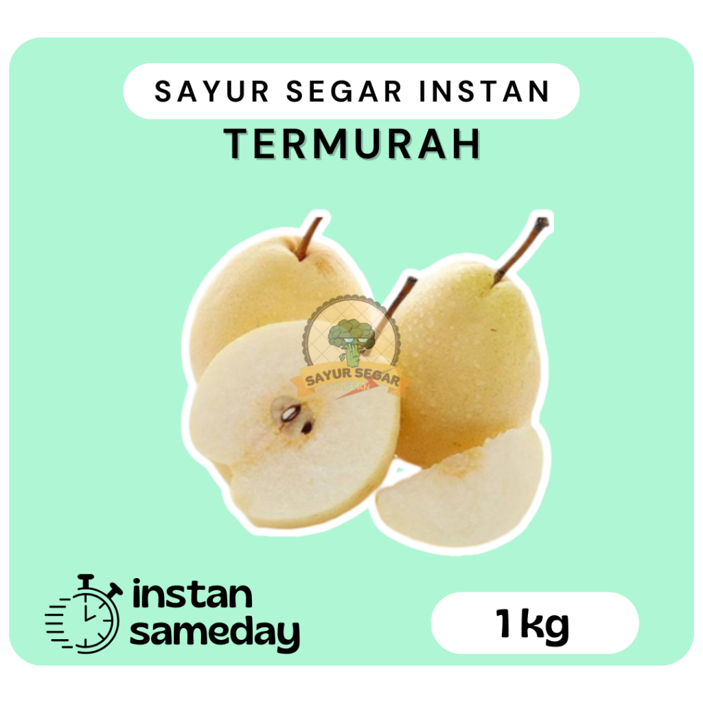 

Pear Century 1kg - Sayur Segar Instan