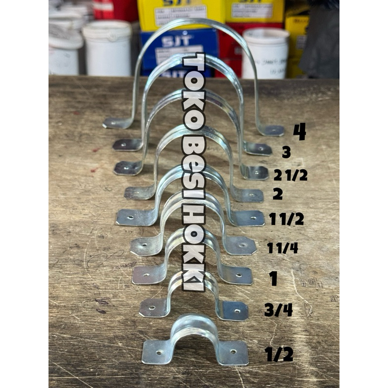 Klem Pipa Besi / Klem Pipa / Klem Pipa Besi (READY SEMUA UKURAN)