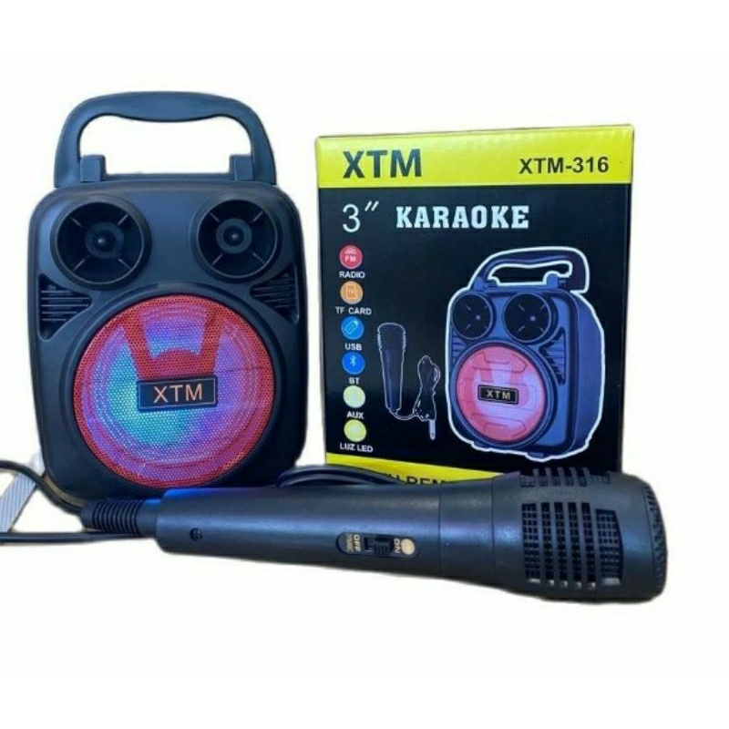 SPEAKER BLUETOOTH XTM-316 SPEAKER KARAOKE XTM-316