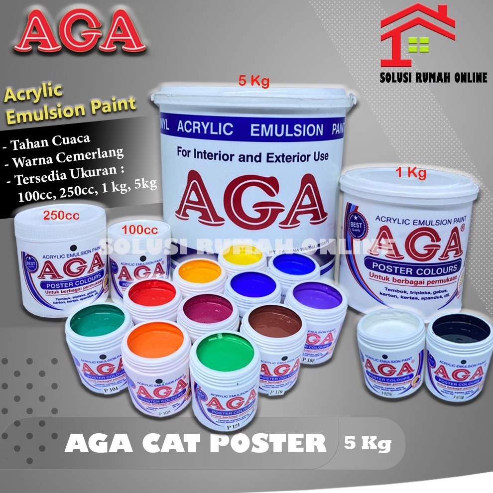 

KODE U57B Cat AGA Poster Acrylic Akrilik D Gabus Lukis 5 Kg