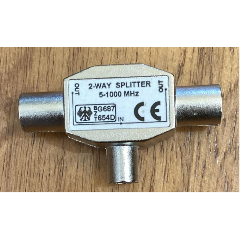 SPLITTER ANTENNA TV 2 WAY T