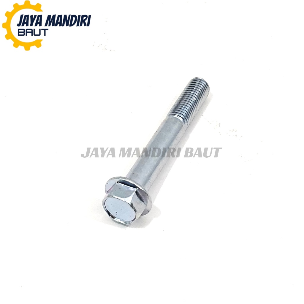 Baut Topi M10 X 65 Kunci 14 Ulir 14 Baut Topi 10X65 Putih Panjang 65mm