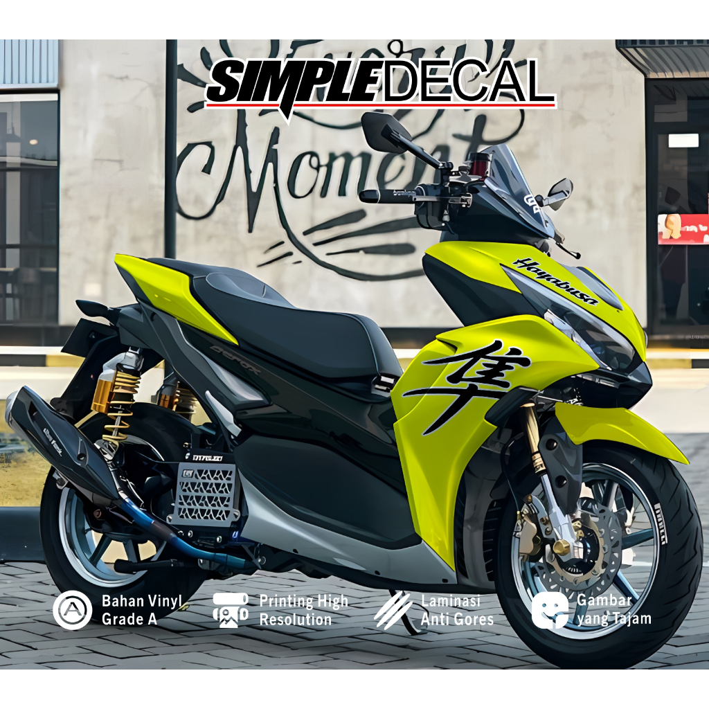 stiker decal aerox polos full body decal custom aerox new connented