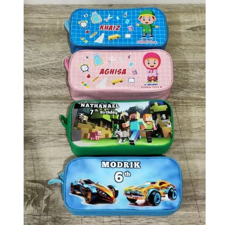 

Simple Pencil Case (B 002) Souvenir CUSTOM Ultah, Wedding, Aqiqah, Manyue