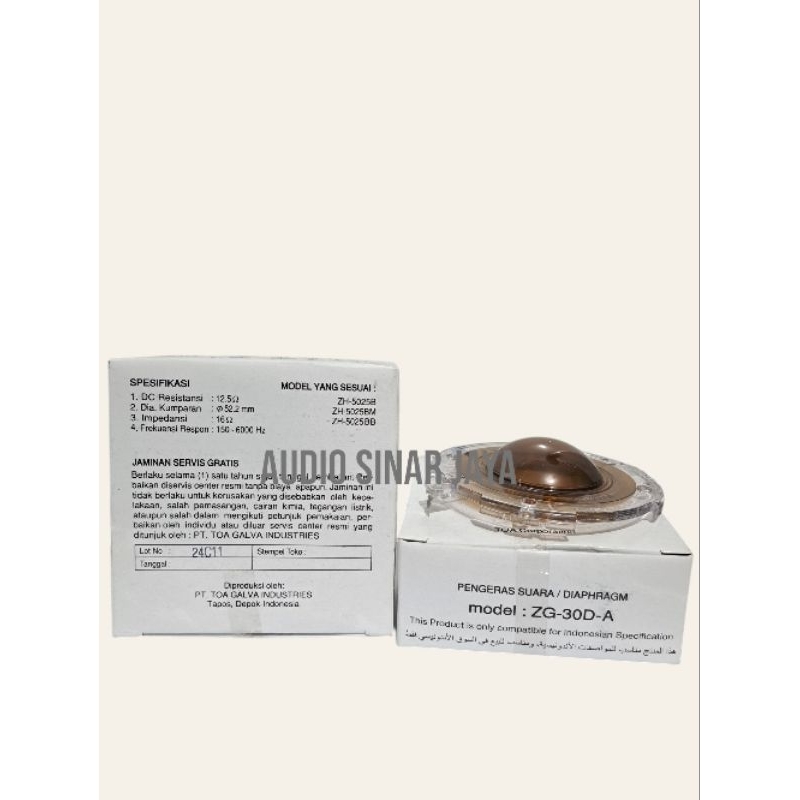 Spul TOA membaran ZG-30DA ZG 30 25 watt spool toa corong speaker