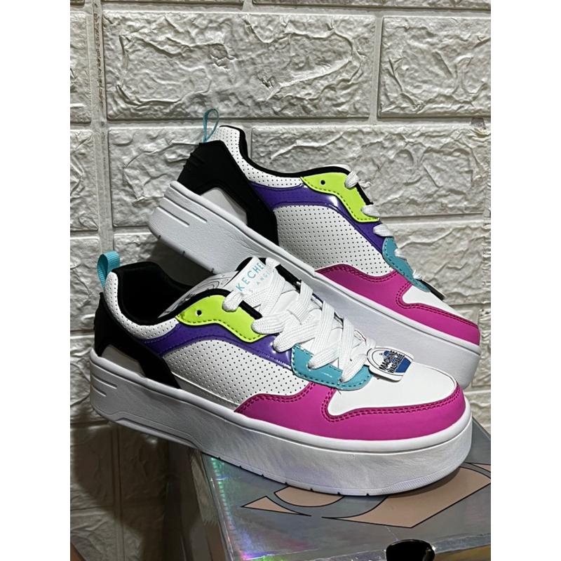 SEPATU SKECHERS STREET LA COURT HIGH - CLASSIC CRUSH  SIZE 37