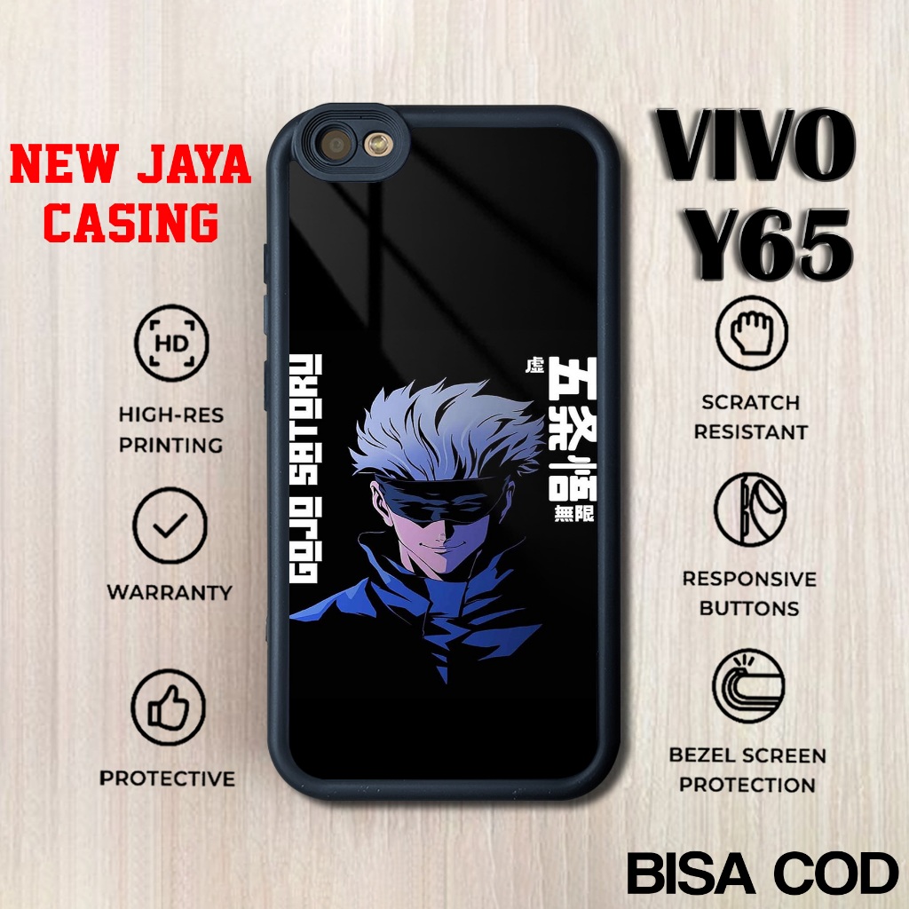 Case Vivo Y65 Terbaru Jujutsu Kaisen Hardcase Softcase Glossy Casing Vivo Y65 Terlaris Premium