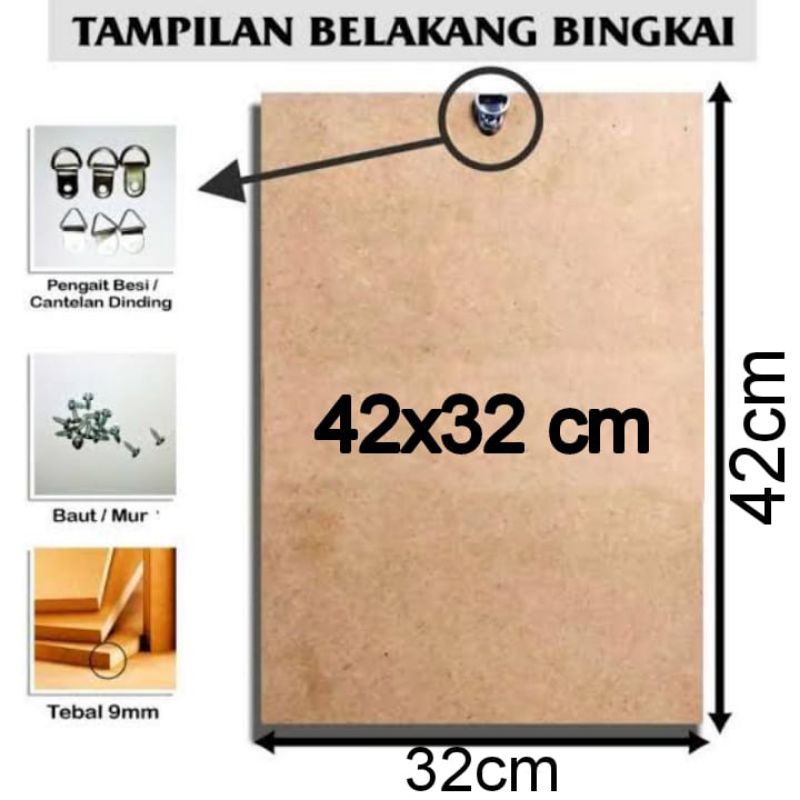 CETAK FOTO KOLASE 6FOTO BAHAN MDF SUDAH GLOSY BEBA DISEN PAPAN MDF UK 42x32