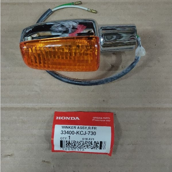 LAMPU RETENG TIGER CHROM KANAN | 33400KCJ730 100% ORI AHM