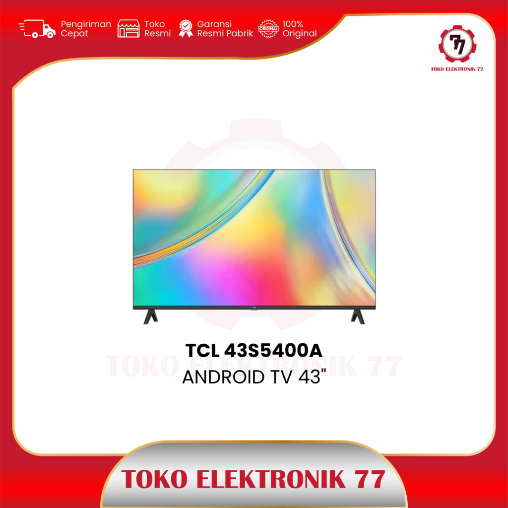 TCL 43S5400A FULL HD SMART ANDROID TV 43 INCH Khusus Solo Raya