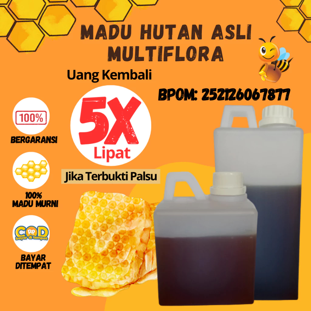 

Madu Asli 100% Tanpa campuran Madu Hutan Multiflora Garansi Uang Kembali