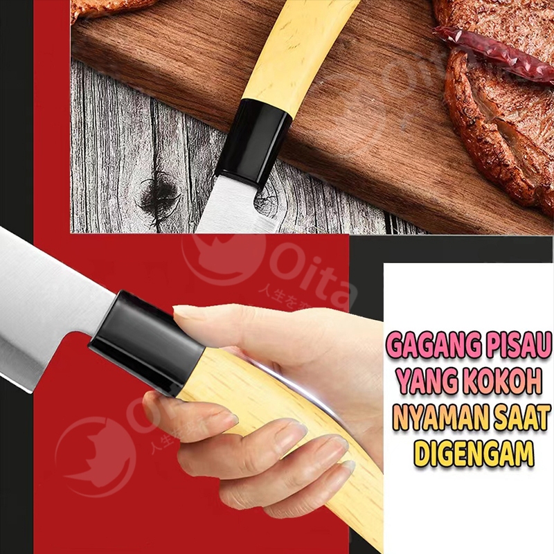 BESTPROMO 5 PCS Pisau Set Kualitas Tinggi Stainless Steel Multifungsi Pisau Dapur Pisau Jepang Super