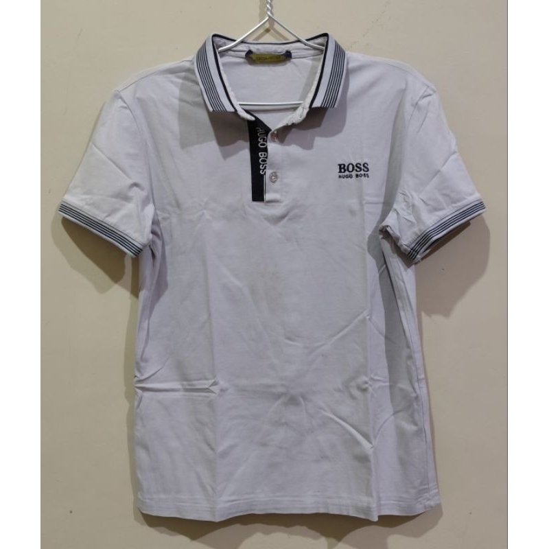 Kaos Kerah Lengan Pendek Pria Merk HUGO BOSS