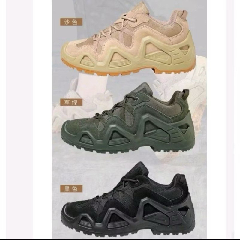 Sepatu Lowa 4 Inch Goretex / LOWA Zephyr Lo-Boots 4.0 Sepatu Tactical Outdoor Boots Pendek - BLACK