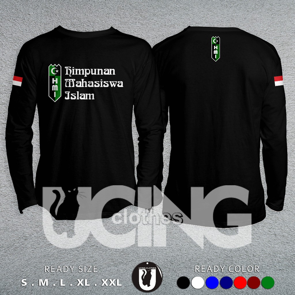 Kaos Baju HMI DB Lengan Panjang Kaos Distro