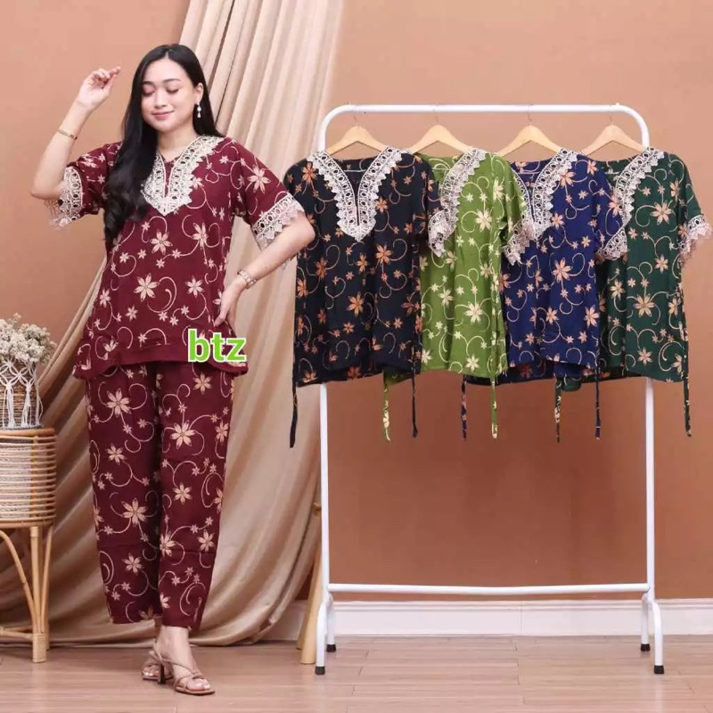 [Hellomam.id] Setelan CP Arabian Renda Busui Murah