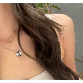 17K emas asli/100% 0riginal】huruf emas V kalung rantai klavikel perempuan