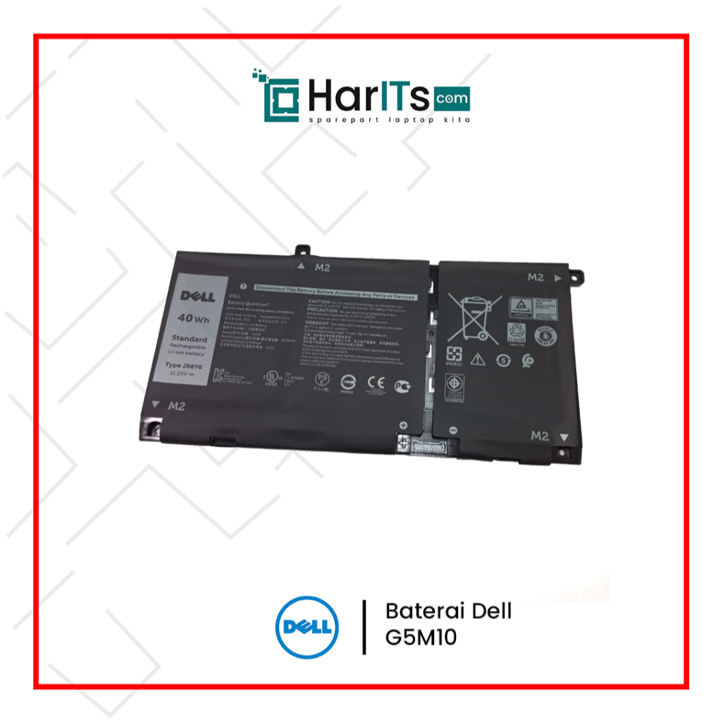 Batre Baterai Laptop Dell Latitude 3410 3510 Vostro 5301 5401 5501 JK6Y6