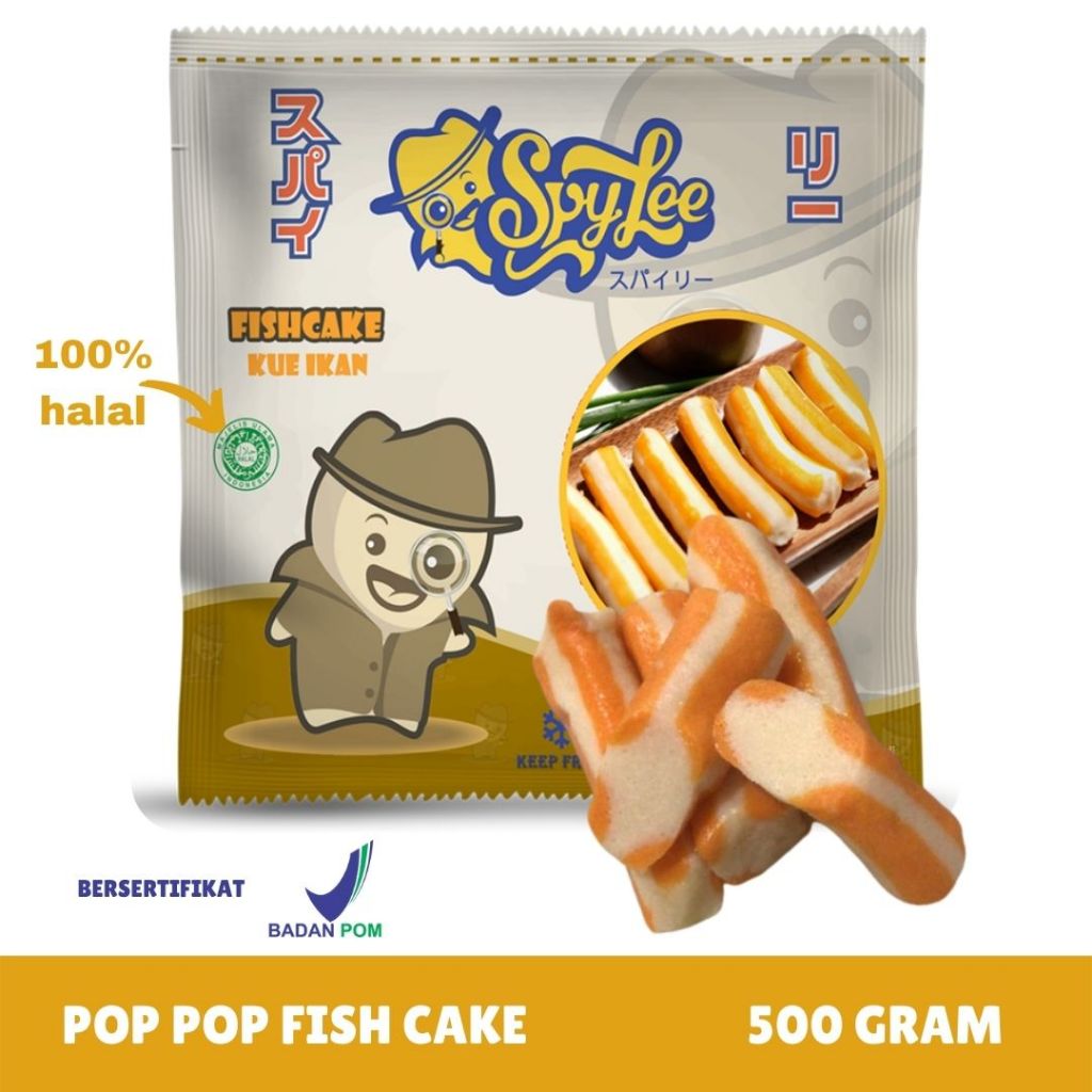 

Sukabumi Happy Frozen Spylee Sosis Ikan POP-POP Fish Cake (isi 20-22/500Gr) Premium Frozen Food