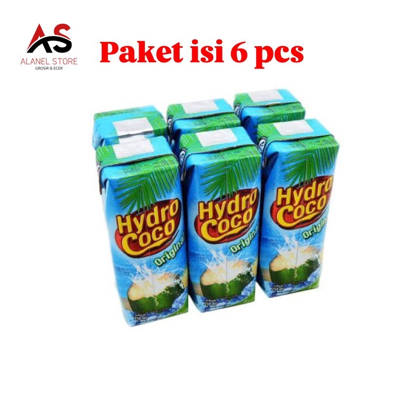 

Hydro Coco Original Paket isi 6 pcs x 250ml