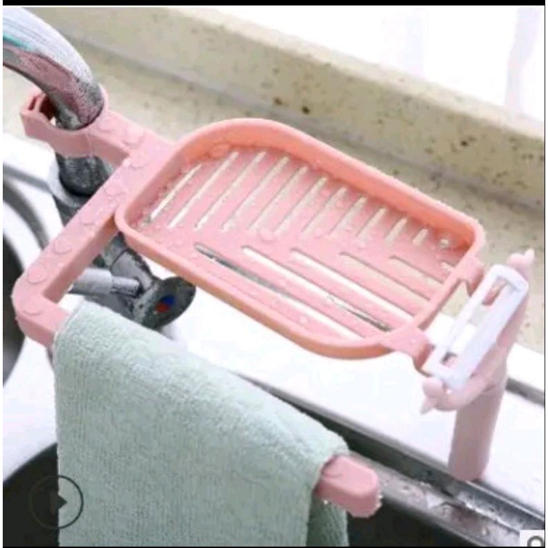 [ COD ] Rak Wastafel Tempat Spon Cuci Piring | Tempat Kain lap