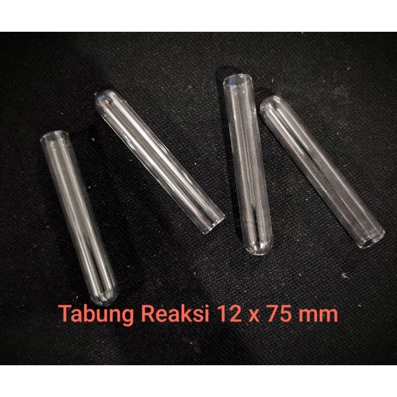 Tabung Reaksi 12x75 mm Isi 5 / Tabung Reaksi Kaca