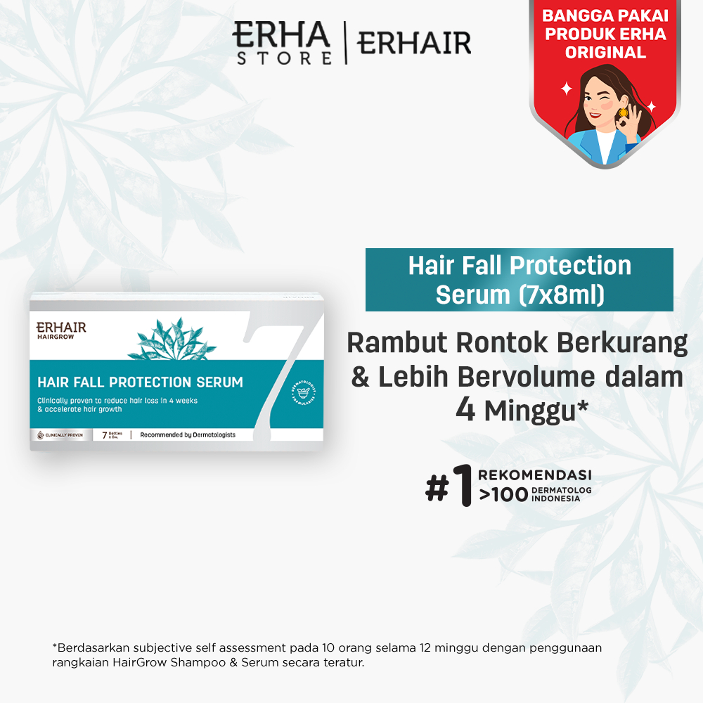 ERHAIR Hair Grow Protection Serum 7x8 ml - Serum Penumbuh Rambut & Mencegah Rambut Rontok