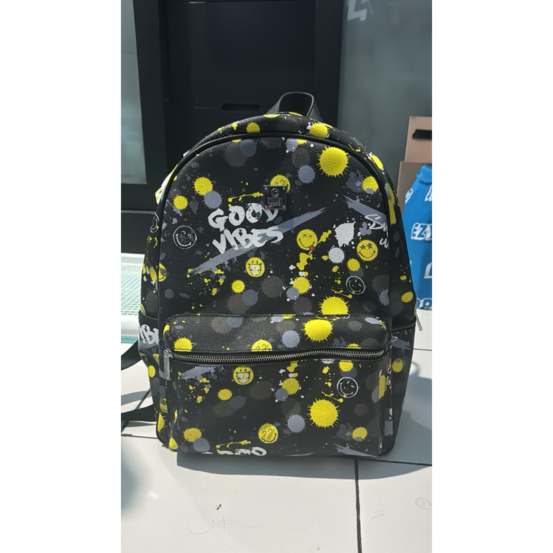 backpack / tas ransel smiley world