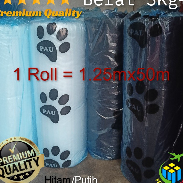 

FG2 Bubble Wrap Bening Hitam Premium 3kg Plus Buble Wa Paw Tebal 1 Roll