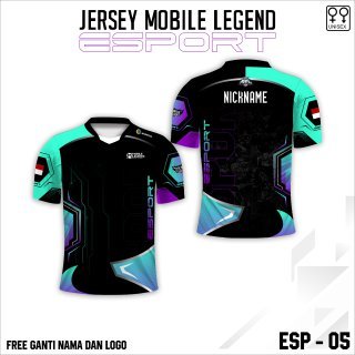 Kaos jersey gamers baju esport mobile legend