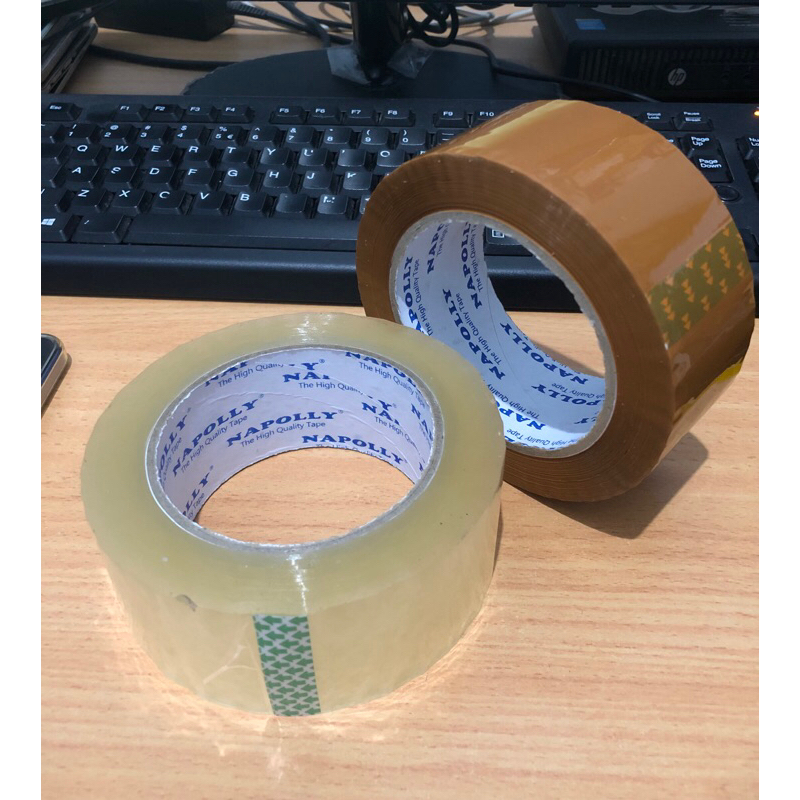 

Lakban Coklat Bening Napolly 200 yard x 45mm