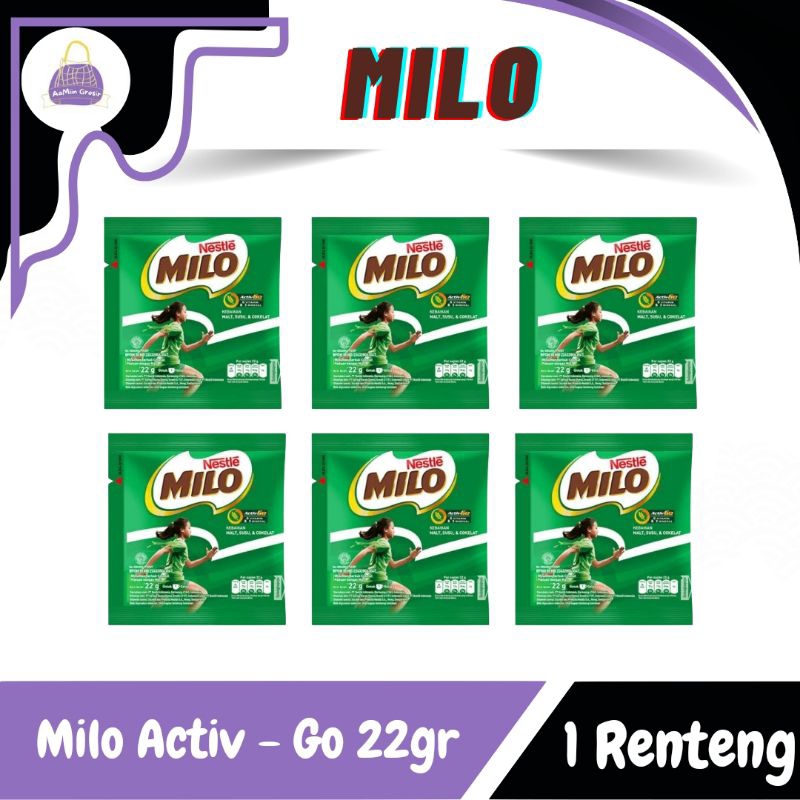 

MILO ACTIV-GO 22gr SICH / MILO RENTENG 22GR/MINUMAN COKLAT / SUSU COKLAT