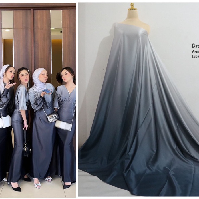 AYO BELI Kain gradasi warna  kain polos gradasi  kain campur warna  kain bridesmaid  kain mewah